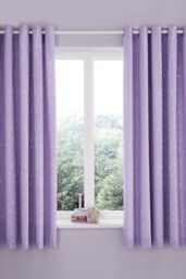 Catherine Lansfield 'Dancing Fairies' Reversible Eyelet Curtains in Pink - Size: 168 cm width x 183 cm drop - thumbnail 3