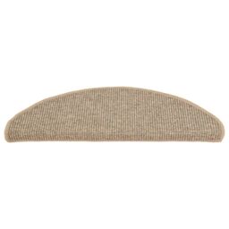 Berkfield Home Stair Mats Self-adhesive 15 pcs Dark Beige 65x21x4 cm - Size: Medium - thumbnail 4