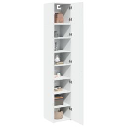 Berkfield Home Slim Storage Cabinet White 40x42.5x225 cm Engineered Wood - thumbnail 3