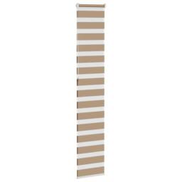 Berkfield Home Elegant Zebra Blind Sand Brown 50x230 cm Fabric Width 45.9 cm Pol - thumbnail 4