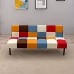 EONLION Patchwork Fabric Sofa bed Click Clack Couch Recliner