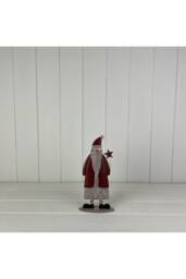 KDMD Metal Santa Decortation in Maroon - thumbnail 1