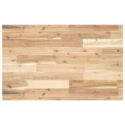 Berkfield Home Desk Top Untreated 160x50x4 cm Solid Wood Acacia in Brown - Size: 160 x 50 x 4 cm - thumbnail 2