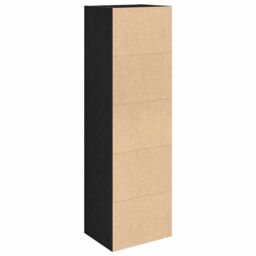 Berkfield Home Bookcase Black Oak 31x24x102 cm Engineered Wood - Size: 31 x 24 x 102 cm - thumbnail 7