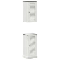 Berkfield Home Bathroom Furniture Set 2 pcs Antique white 37 x 34 x 80 cm - thumbnail 2
