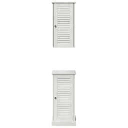 Berkfield Home Bathroom Furniture Set 2 pcs Antique white 37 x 34 x 80 cm - thumbnail 7