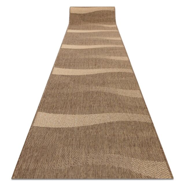 RugsX Sizal Floorlux Runner in Brown - Size: 80 cm x 120 cm - image 1