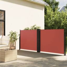 Berkfield Home Retractable Side Awning Terracotta 100x600 cm in Burnt Orange - thumbnail 2