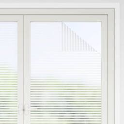 Berkfield Home Window Films Frosted Stripes Design PVC in White - thumbnail 4
