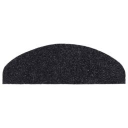 Berkfield Home Self-adhesive Stair Mats 10 pcs Black 65x21x4 cm Needle Punch - Size: Medium - thumbnail 5