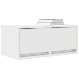 Berkfield Home TV Cabinet White 60x31x25.5 cm Engineered Wood - thumbnail 4