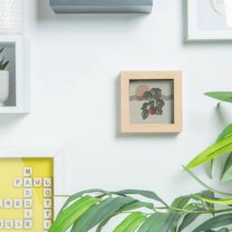 "Nicola Spring 3D Box Photo Frames - 4 x 4"" - Pack of 2 in Light Brown" - thumbnail 5
