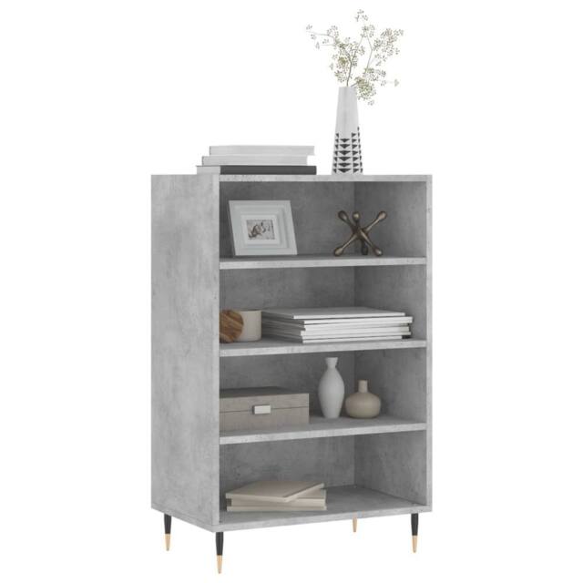 Berkfield Home Highboard Concrete Grey 57x35x90 cm Engineered Wood - Size: 57 x 35 x 90 cm - image 1