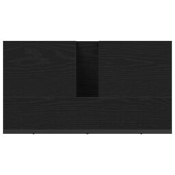 Berkfield Home Bathroom Sink Cabinet Black Oak 60x33x60 cm Engineered Wood - Size: 60 x 33 x 60 cm - thumbnail 9