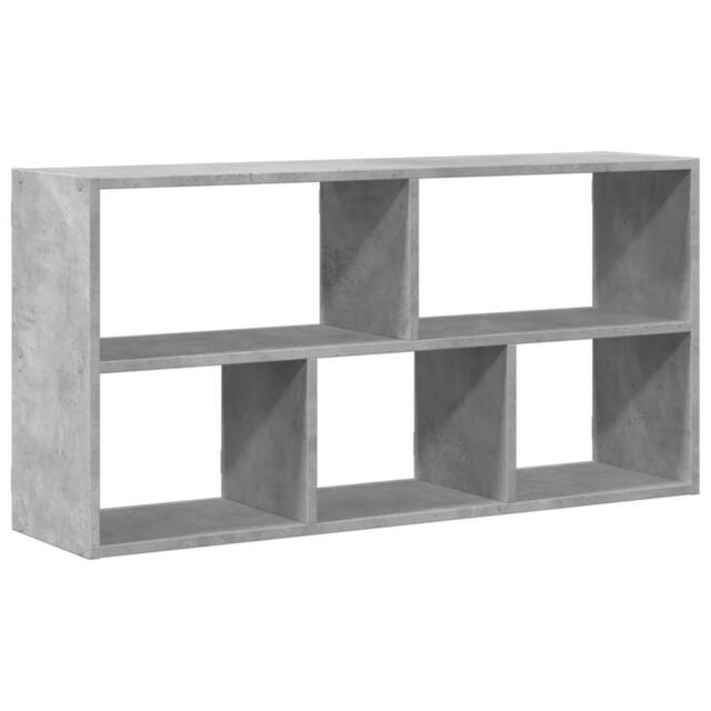 Berkfield Home Wall Shelf Concrete Grey 100x25x50 cm Engineered Wood - Size: 100 x 25 x 50 cm - image 1