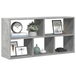 Berkfield Home Wall Shelf Concrete Grey 100x25x50 cm Engineered Wood - Size: 100 x 25 x 50 cm - thumbnail 2
