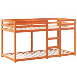 Berkfield Home Beautiful Bunk Bed without Mattress Wax Brown 80x200 cm Solid Woo - thumbnail 7
