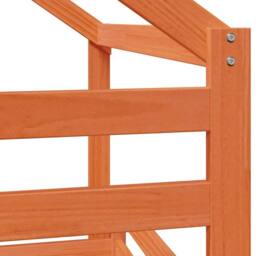 Berkfield Home Beautiful Bunk Bed without Mattress Wax Brown 80x200 cm Solid Woo - thumbnail 9