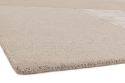 The Rug Shop UK Cream Geometric Luxurious Easy To Clean Cotton Backing Rug - Size: 120 cm x 170 cm - thumbnail 4