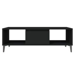 Berkfield Home Coffee Table Black 103.5x60x35 cm Engineered Wood - thumbnail 5