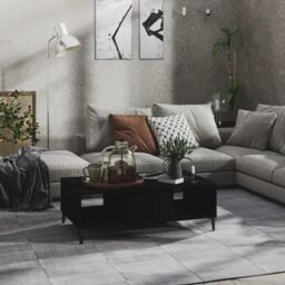 Berkfield Home Coffee Table Black 103.5x60x35 cm Engineered Wood - thumbnail 1