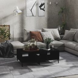 Berkfield Home Coffee Table Black 103.5x60x35 cm Engineered Wood - thumbnail 3