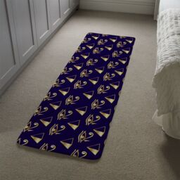 Benjamin Tate Design Gold Pyramid & Eye Of Horus Runner Rug in Natural - Size: 67 cm x 230 cm - thumbnail 4
