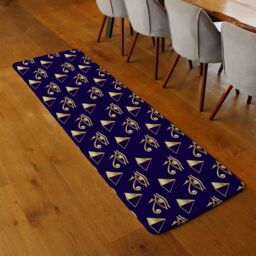 Benjamin Tate Design Gold Pyramid & Eye Of Horus Runner Rug in Natural - Size: 67 cm x 230 cm - thumbnail 2