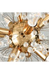 Living and Home Sputnik Hanging Pendant Light in Gold - thumbnail 6
