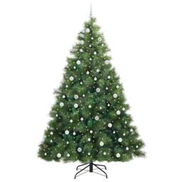Berkfield Home Artificial Christmas Tree with 300 LEDs Green 240 cm PE & PVC - thumbnail 3