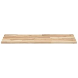 Berkfield Home Floating Shelves 4 pcs 100x40x2 cm Untreated Solid Wood Acacia in Brown - Size: 100 x 40 x 2 cm - thumbnail 4