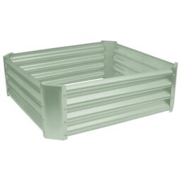 Harbour Housewares Raised Garden Beds - 2x Square Bottomless Galvanised Steel Planter 90 x 90cm in Green - Size: 90 x 90 cm - thumbnail 6