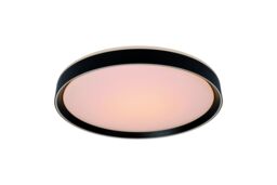 Lucide 'NURIA' Dimmable Stylish Decorative Indoor LED Flush Ceiling Light in Black