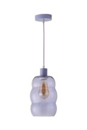ValueLights Lolly Lilac Glass Bubble Pendant Ceiling Light - thumbnail 6