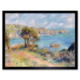 "Artery8 Pierre Auguste Renoir View At Guernsey 1883 Painting Framed Art Print - Size: W12"" x H16""" - thumbnail 1