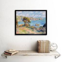 "Artery8 Pierre Auguste Renoir View At Guernsey 1883 Painting Framed Art Print - Size: W12"" x H16""" - thumbnail 2
