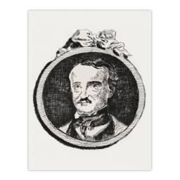 Artery8 Edouard Manet Framed Wall Art Print Edgar Allan Poe Portrait in White - Size: A4 - thumbnail 3