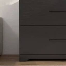 EONLION Wood Lateral File Cabinet Office Storage Drawers in Black - thumbnail 4
