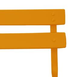 Berkfield Home Outdoor Chairs Mustard Metal Compact Foldable Outdoor Chair - thumbnail 9