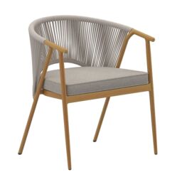 Charles Bentley Almada 6 Seater Dining Set in Grey - Size: 6 Person - thumbnail 6