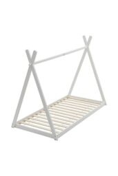 Living and Home Montessori Children's Floor Bed in White - thumbnail 3
