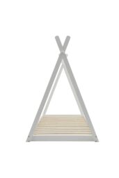 Living and Home Montessori Children's Floor Bed in White - thumbnail 4