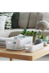 SmartStore Essence Large Sea Salt 'Storage Tray Basket', 11.4L in Pale Blue - thumbnail 3