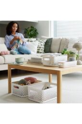 SmartStore Essence Large Sea Salt 'Storage Tray Basket', 11.4L in Pale Blue - thumbnail 4