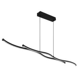 Netlighting Boyd 110cm Pendant Ceiling Light Matt Black 2x LED 3000K - thumbnail 2