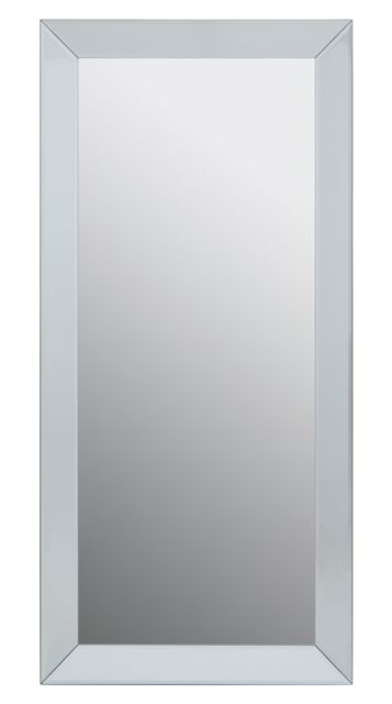 Orsina Champagne Large Rectangle Wall Mirror, Wardrobe Wall Mirror, Decorative Room Mirror, Wall Mounted Mirror in Silver - image 1