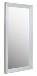 Orsina Champagne Large Rectangle Wall Mirror, Wardrobe Wall Mirror, Decorative Room Mirror, Wall Mounted Mirror in Silver - thumbnail 2