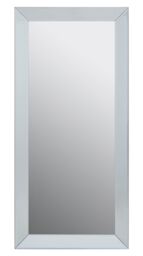 Orsina Champagne Large Rectangle Wall Mirror, Wardrobe Wall Mirror, Decorative Room Mirror, Wall Mounted Mirror in Silver