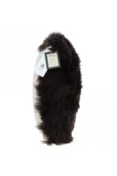 Fenland England Real Sheepskin Fluffy Cushion in Chocolate - thumbnail 2