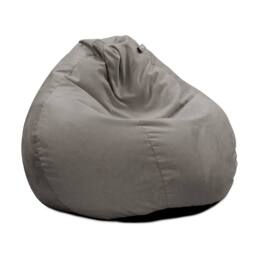 rucomfy Beanbags rucomfy Indoor Adults Classic Slouchbag Bean Bag Chair - Velvet Seat in Light Grey - thumbnail 3